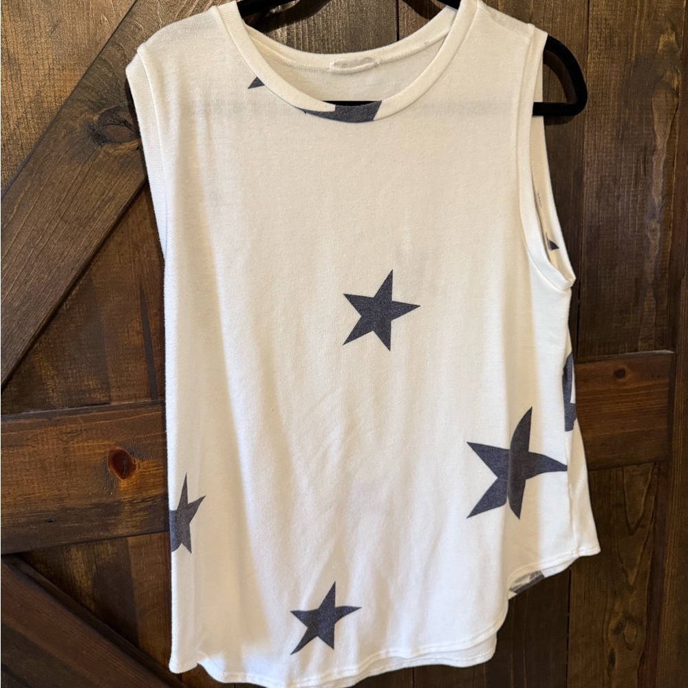 Sleeveless Star Print Top